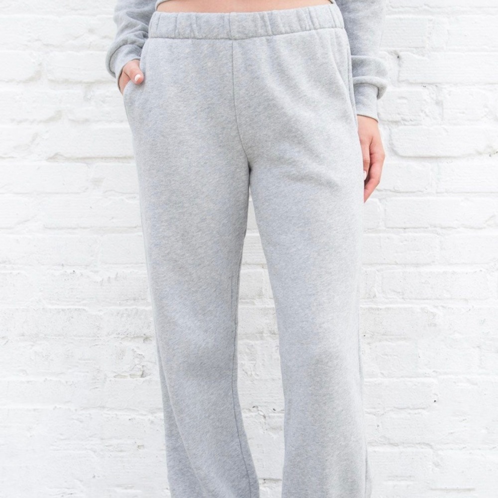 brandy melville gray rosa sweatpants